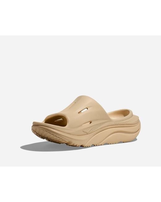 Hoka One One Brown Ora Recovery Slide 3
