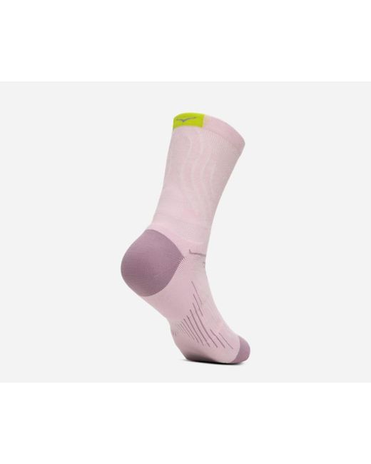 Hoka One One Pink Bondi Quarter Run Sock