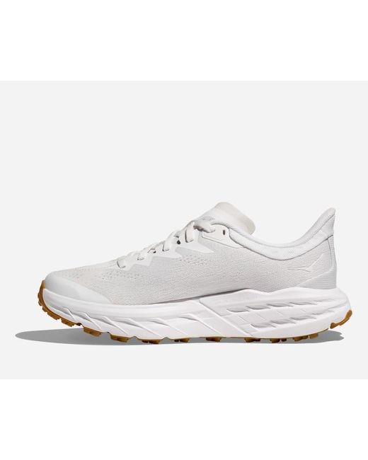 Hoka One One White Speedgoat 5 Trail Shoes for men
