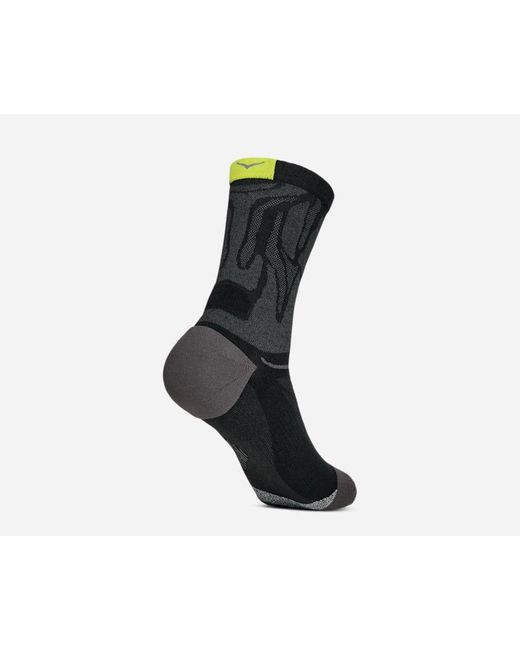 Hoka One One Black Clifton Crew Run Sock
