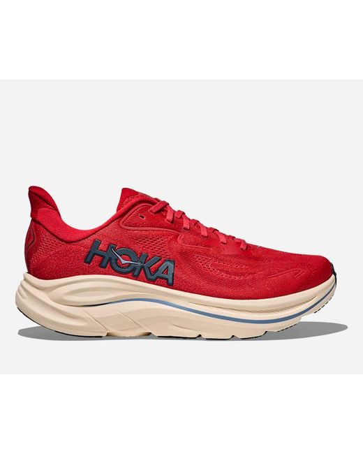 Hoka One One Red Clifton 10 Road Running Shoes for men
