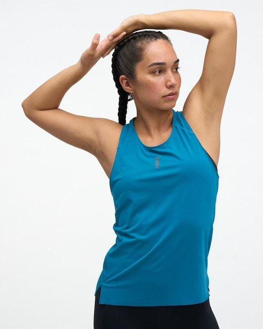 Hoka One One Blue Everyrun Tank Top