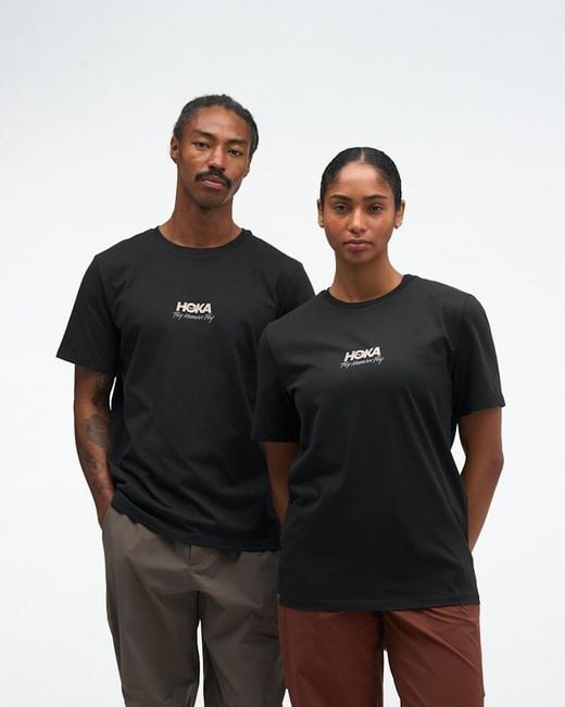 Hoka One One Black Mosaic T-shirt