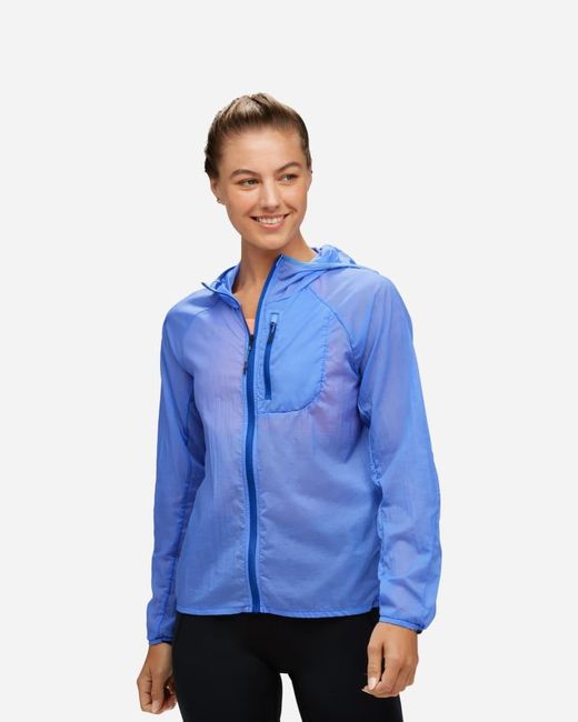 Hoka One One Blue Skyflow Jacke für Damen in Cosmos Größe L | Jacken