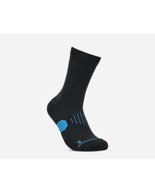 Hoka One One Black Graphic Crew Run Sock