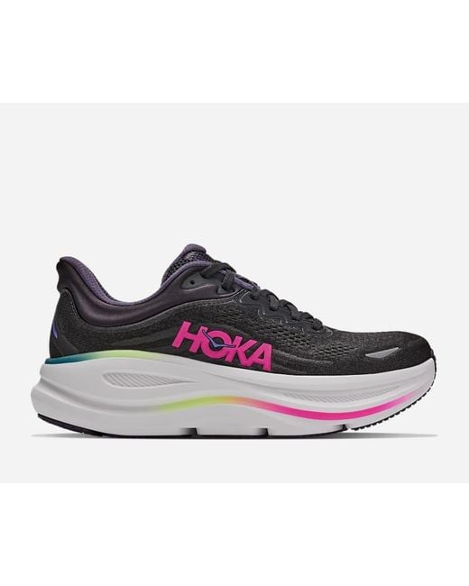 Hoka One One Gray Bondi 9 Road Running Shoes