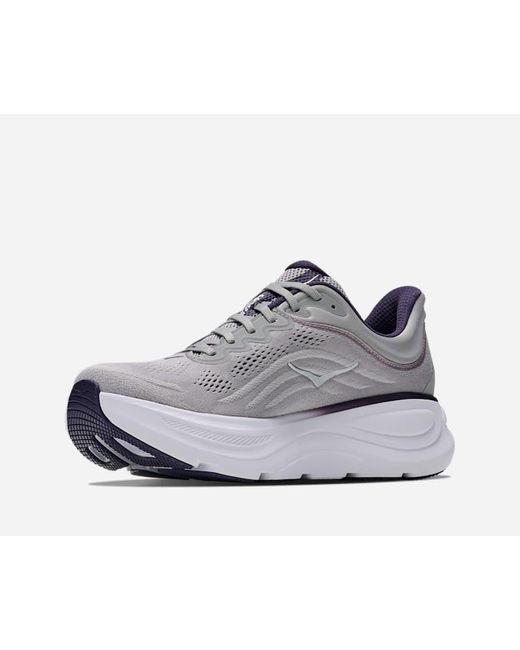 Hoka One One Gray Bondi 9 Road Running Shoes for men