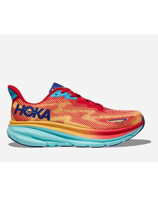 Hoka One One Red Clifton 9 Road Running Shoes