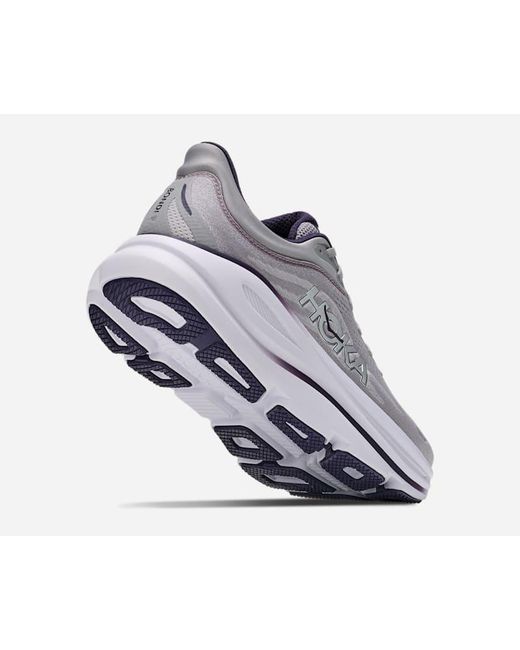 Hoka One One Gray Bondi 9 Road Running Shoes for men