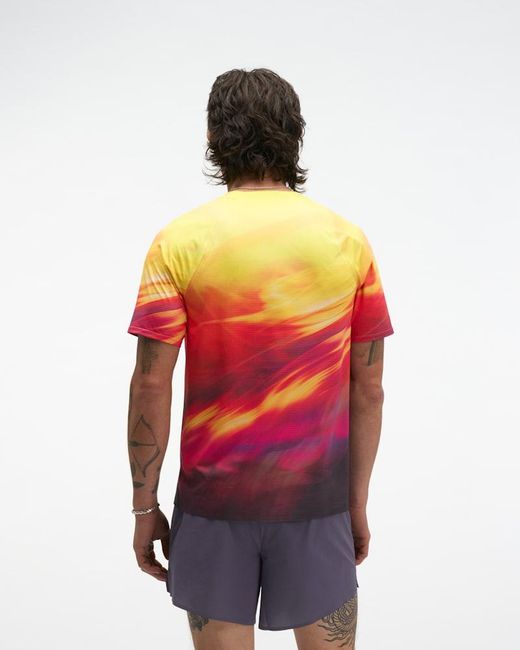 Hoka One One Red Race Day Short Sleeve Top for men