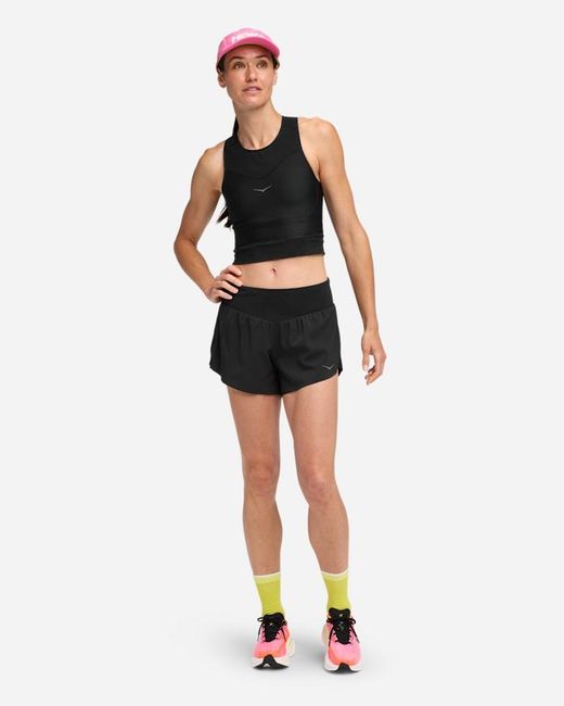 Hoka One One Black Glide 4'' Shorts