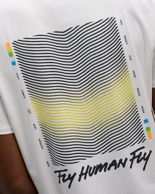 Hoka One One White Everyrun Short Sleeve Top for men