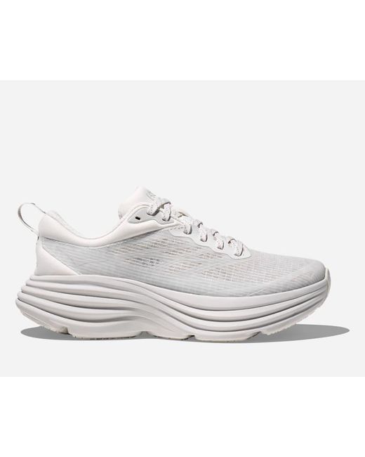 Hoka One One White Stealth/tech Bondi 8 Caged Lifestyle Shoes