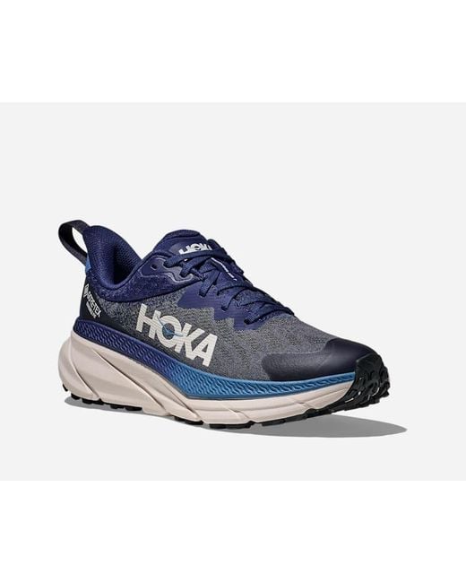 Hoka One One Challenger 7 GORE-TEX Schuhe für Herren in Midnight Blue/Grout Größe 40 2/3 | Gelände für Herren
