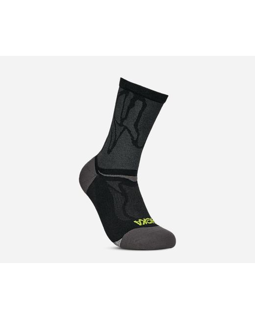 Hoka One One Black Clifton Crew Run Sock