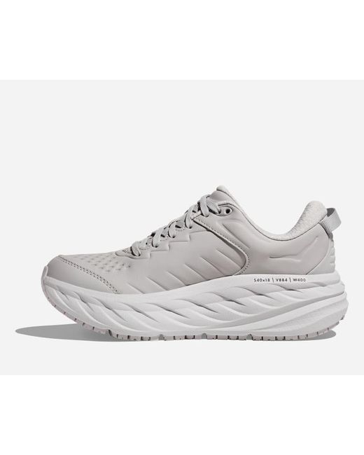 Hoka One One Gray Bondi Sr Shoe for men