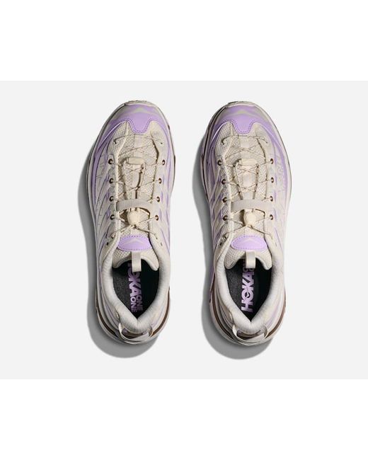 Hoka One One White Mafate Three2 Lifestyle Shoes
