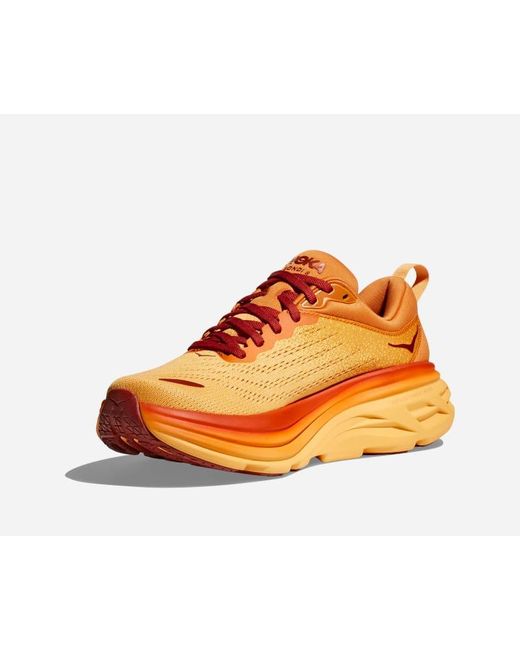Bondi 8 Chaussures pour Femme en Amber Haze/Sherbet Taille 36 2/3 | Route Hoka One One pour homme en coloris Orange