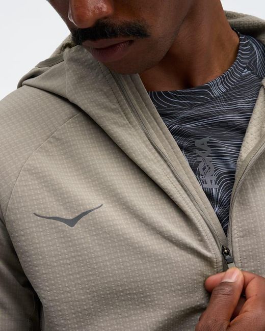 Hoka One One Natural Skyglow Half-zip Jacket for men