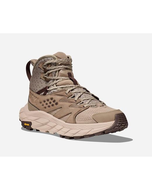 Hoka One One Brown Anacapa Breeze Mid Hiking Shoes for men