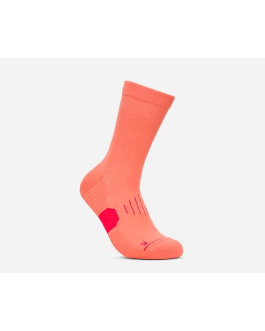 Hoka One One Red Graphic Crew Run Sock