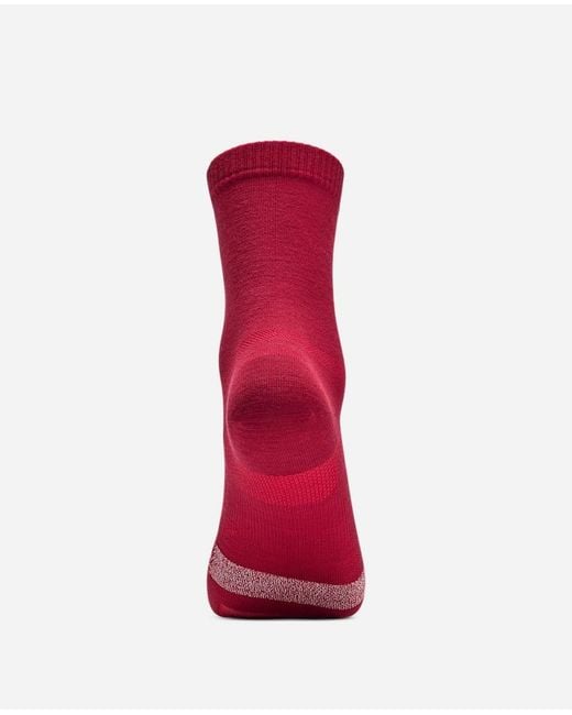 Hoka One One Red Merino Trail Crew Run Sock