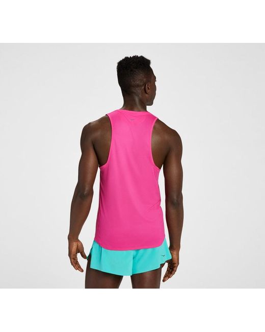 Débardeur Glide pour Homme en Pink Yarrow Taille XL | Débardeurs Hoka One One pour homme en coloris Red