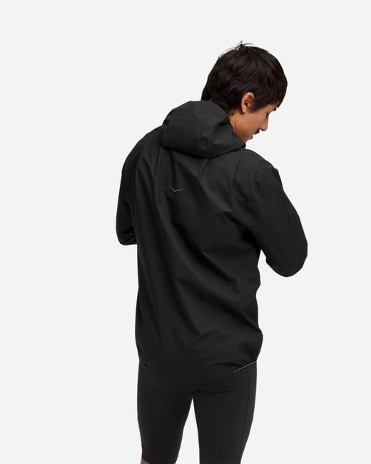 Hoka One One Black Skybreeze Waterproof Jacket Gore-tex for men