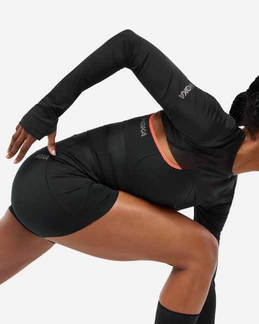 Hoka One One White Race Day Shrug Jacket