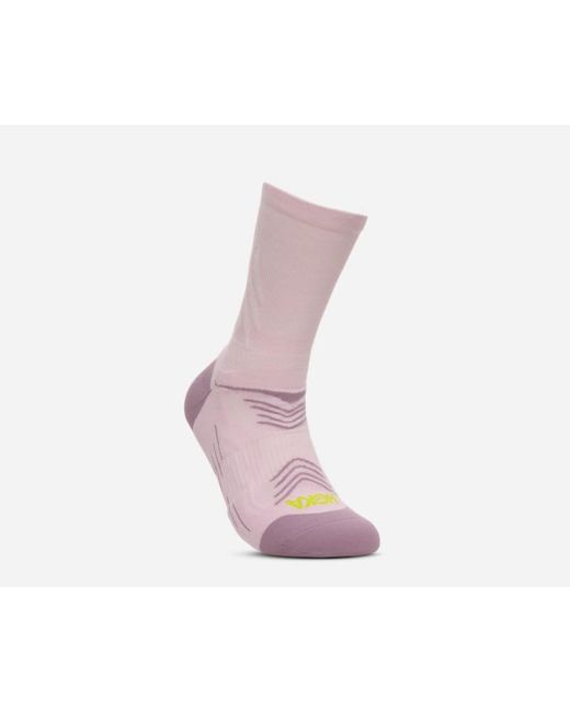 Hoka One One Pink Bondi Quarter Run Sock