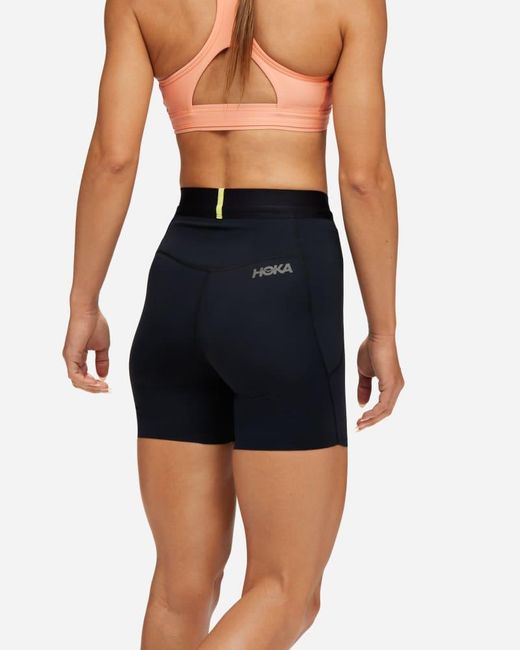 Hoka One One Black Novafly 6'' Knit Short