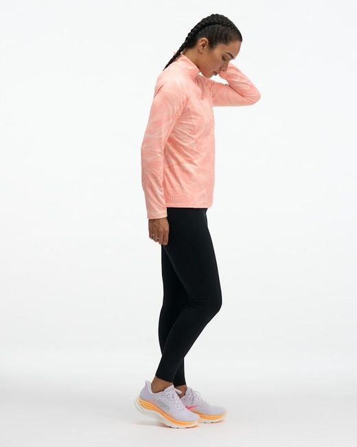Hoka One One Pink Skyform Half Zip