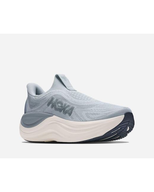 Hoka One One Blue Skyward Laceless Recovery Shoes