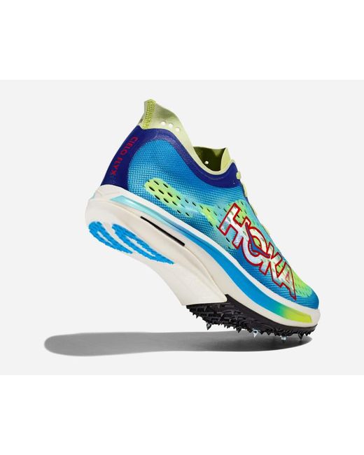 Hoka One One Cielo FLYX Schuhe in Lettuce/Virtual Blue Größe M39 1/3/ W40 | Wettkampf