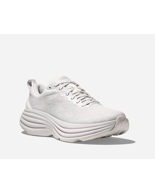 Hoka One One White Stealth/tech Bondi 8 Caged Lifestyle Shoes