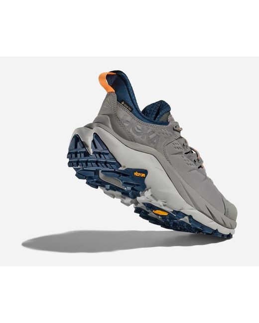 Hoka One One Kaha 2 Low GORE-TEX Schuhe für Herren in Galactic Grey/Stardust Größe 42 | Wandern in Gray für Herren