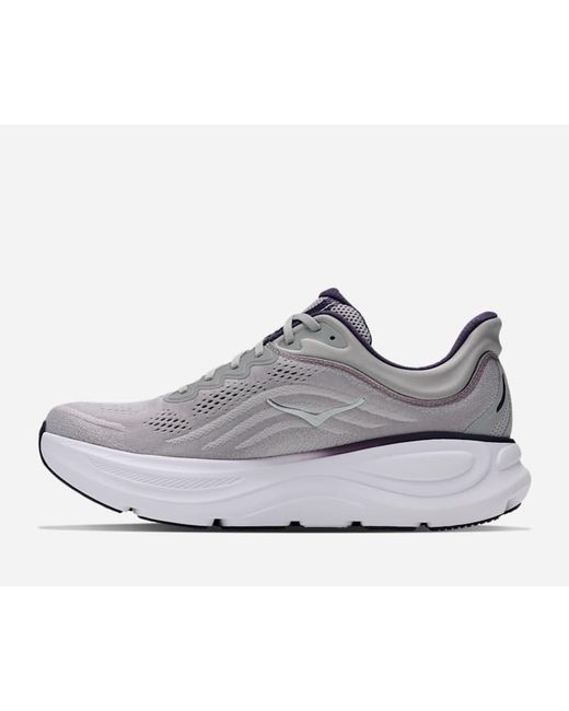 Hoka One One Gray Bondi 9 Road Running Shoes for men