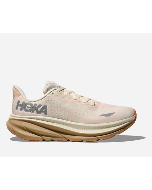 Hoka One One White Clifton 9 Gore-tex Road Running Shoes