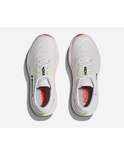 Hoka One One White Rincon 4 Road Running Shoes