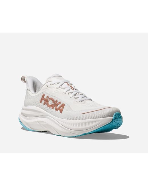 Hoka One One White Skyflow Road Running Shoes