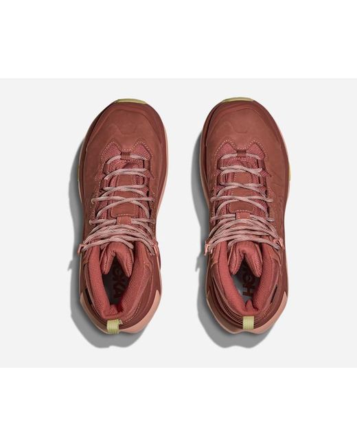 Hoka One One Red Kaha 3 Gore-tex Hiking Shoes