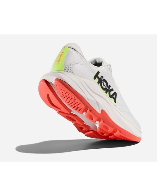 Hoka One One White Rincon 4 Road Running Shoes