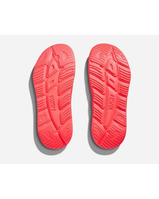 Hoka One One Red Ora Recovery Slide 3