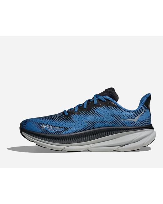 Hoka One One Blue Clifton 9 Gore-tex Road Running Shoes for men