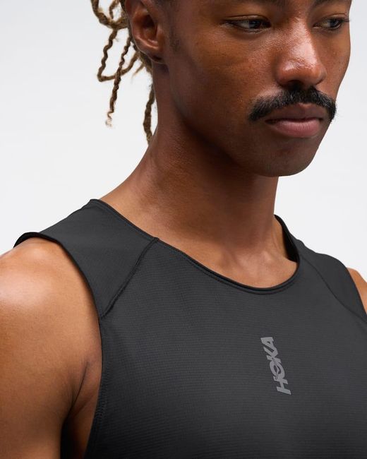 Hoka One One Black Everyrun Tank Top for men