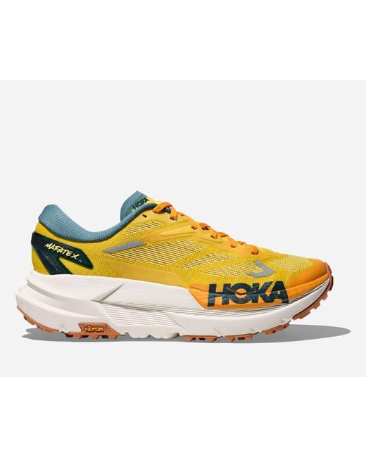Hoka One One Yellow Mafate X Trail Shoes for men