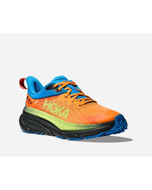 Hoka One One Blue Challenger 7 Gore-tex Trail Shoes for men