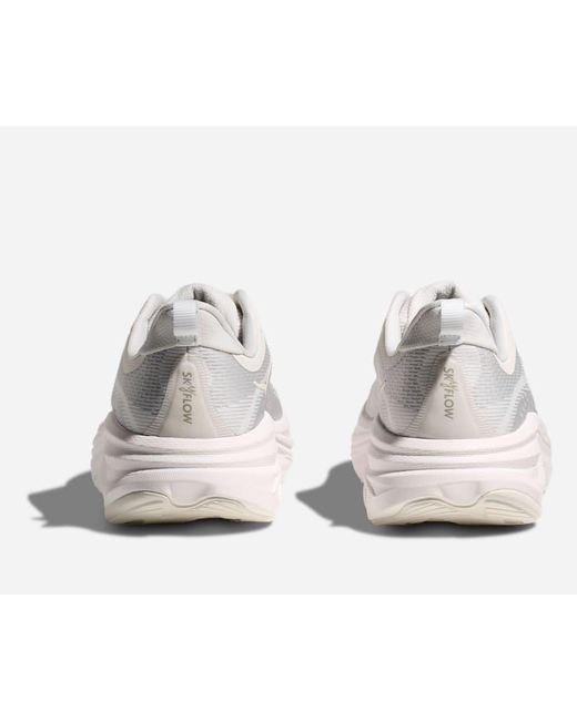 Hoka One One White Skyflow Road Running Shoes for men
