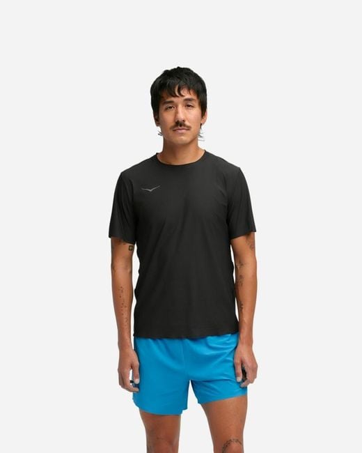 Hoka One One White Airolite Short Sleeve Top 2.0 for men