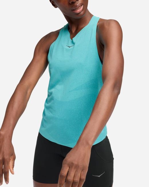Hoka One One Blue Race Day Singlet